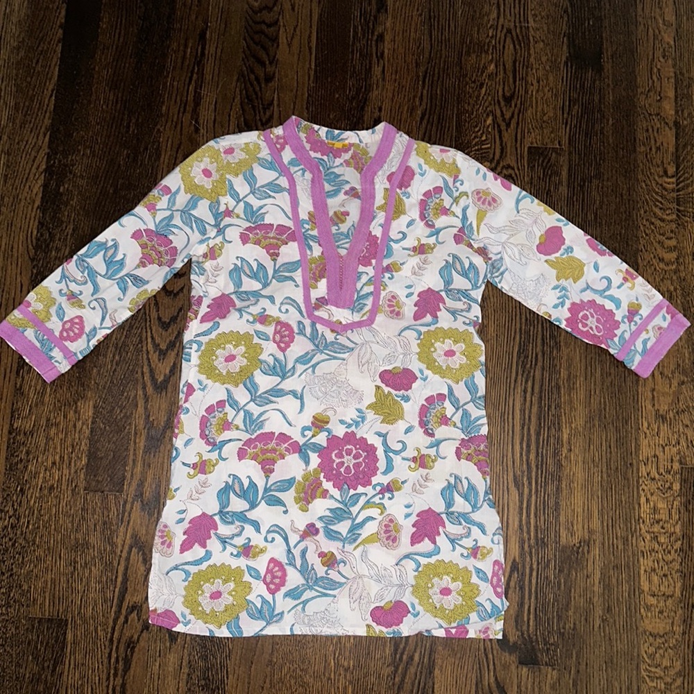 Roberta Roller Rabbit Floral Tunic Size XS